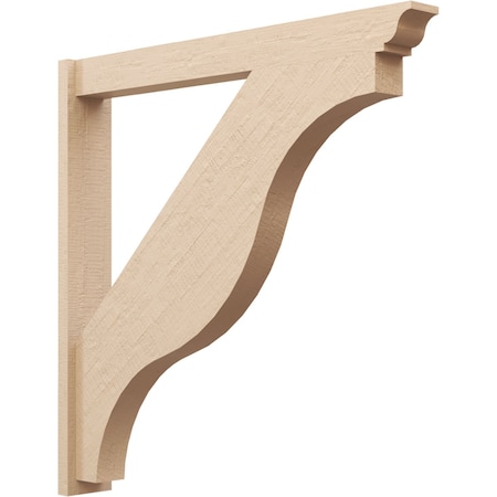 Ekena Millwork 5 1/2-in W x 42-in D x 42-in H Funston Trad Rough Cedar Woodgrain TimberThane Outlooker, Primed Tan OUTUR055X42X42FST04RCPR